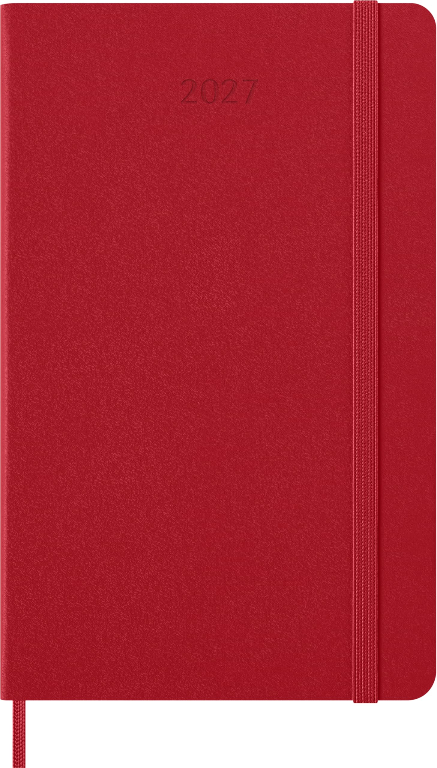 Red Large Daily Hard 12M Diary 2027