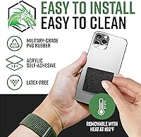 Vista 4 de Dragon Grips 13 piezas de cinta de agarre de goma rectangular, pegatinas de agarre gomosas para estuche de teléfono, mouse, pistola, herramientas