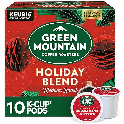 Green Mountain Coffee Roasters K-Cups, mezcla navideña, 10 unidades