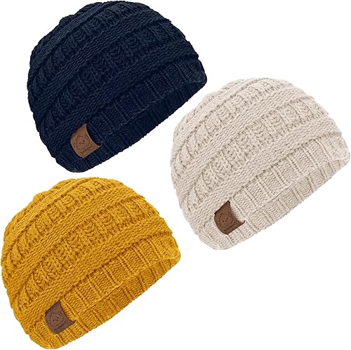 Vista 37 de KeaBabies 3-Pack Baby Beanies for Boys, Girls - Stretchy Knit Baby Hats, Cute Newborn Sweet Pea