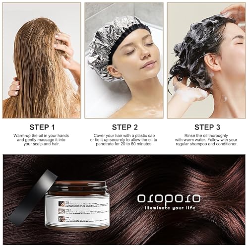 Miniatura 6 de Aceite orgánico para el crecimiento del cabello de Batana 100% crudo, prensado en frío, sin refinar y auténtico, aprobado por Dr. Sebi, máscara de