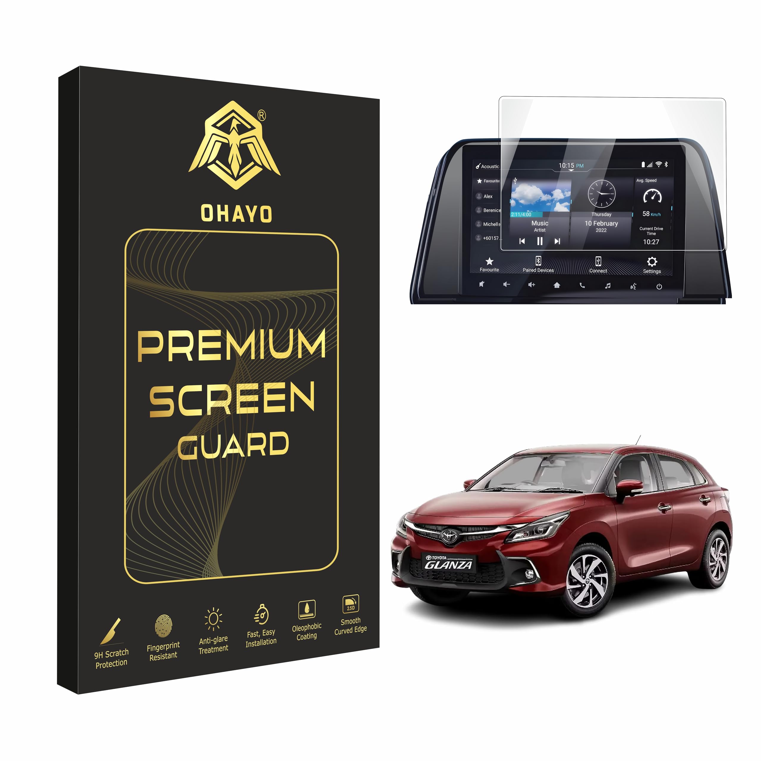 OHAYO Toyota Screen Protector (OYOTA GLANZA 2023 FACELIFT)-image-44