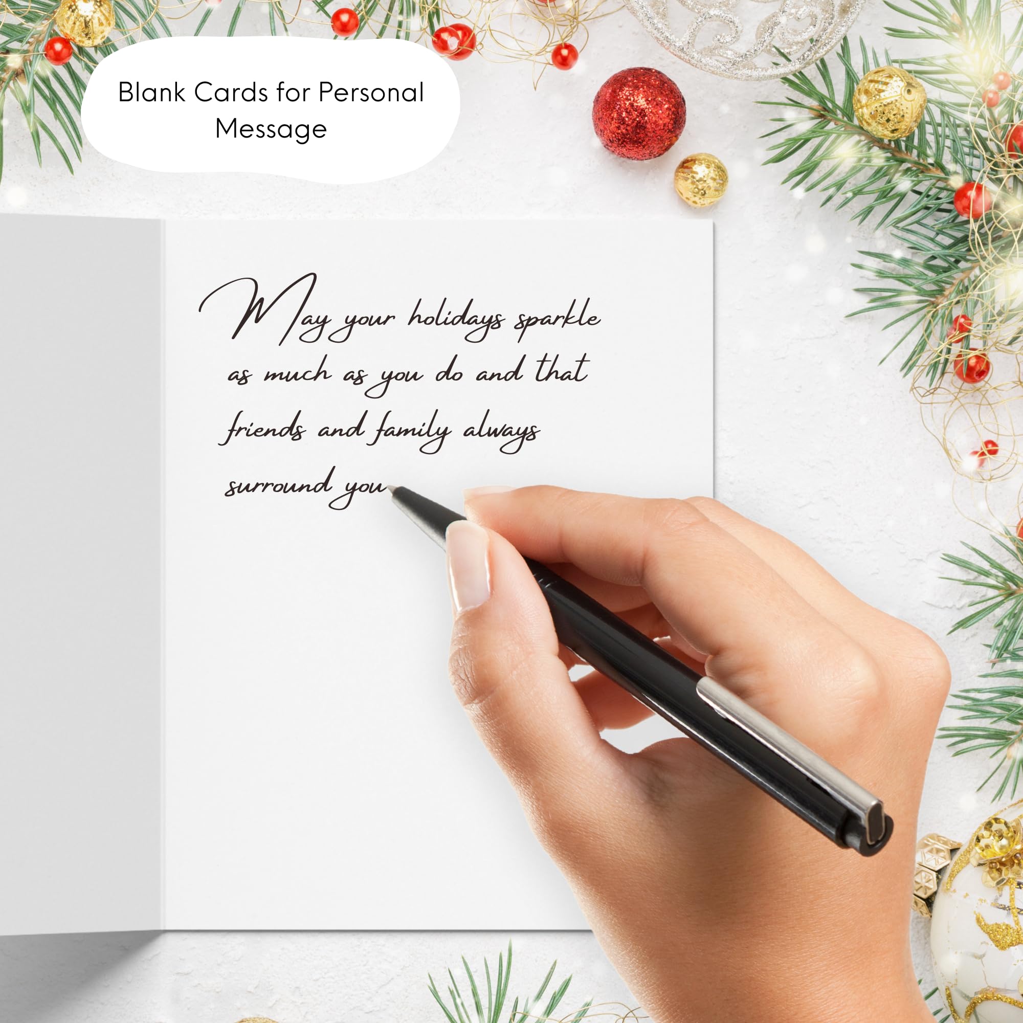 Christmas Card Pack Funny & Sarcastic, 20 Festive Greeting Cards, Xmas Multipack, Blank Inside, for Friends Family - Image 4