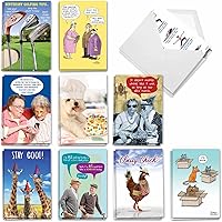 Vista 9 de NobleWorks - Juego de 20 divertidas tarjetas de felicitación de cumpleaños con sobres (4.63 x 6.75 pulgadas) paquete variado de humor para adultos