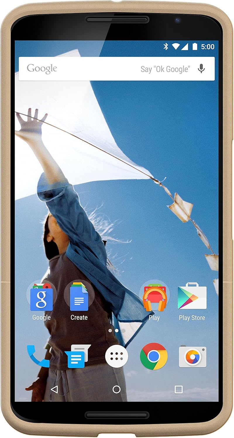 Seidio Surface Case with Metal Kickstand for Motorola Nexus 6 - Retail Packaging - Gold