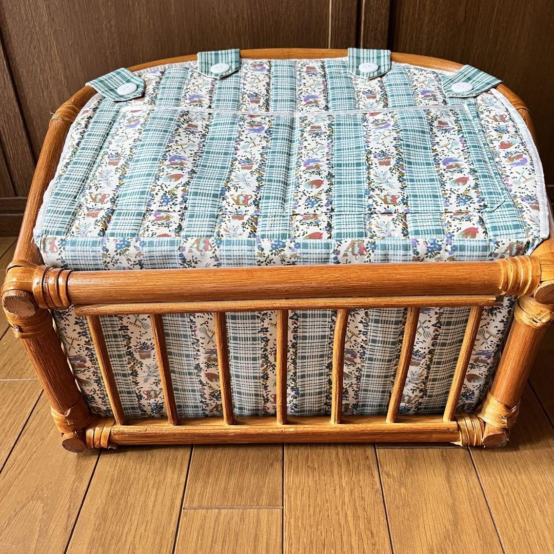 昭和レトロ 藤のマガジンラック 昭和レトロ 藤のマガジンラック インテリア小物