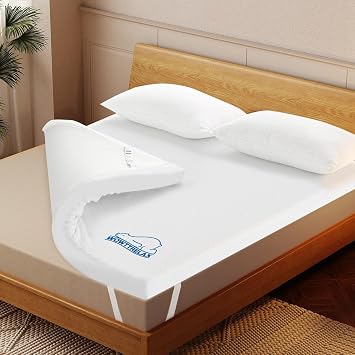 wowttrelax Memory Foam Mattress Topper Single Bed, 7cm Thick, 90X190
