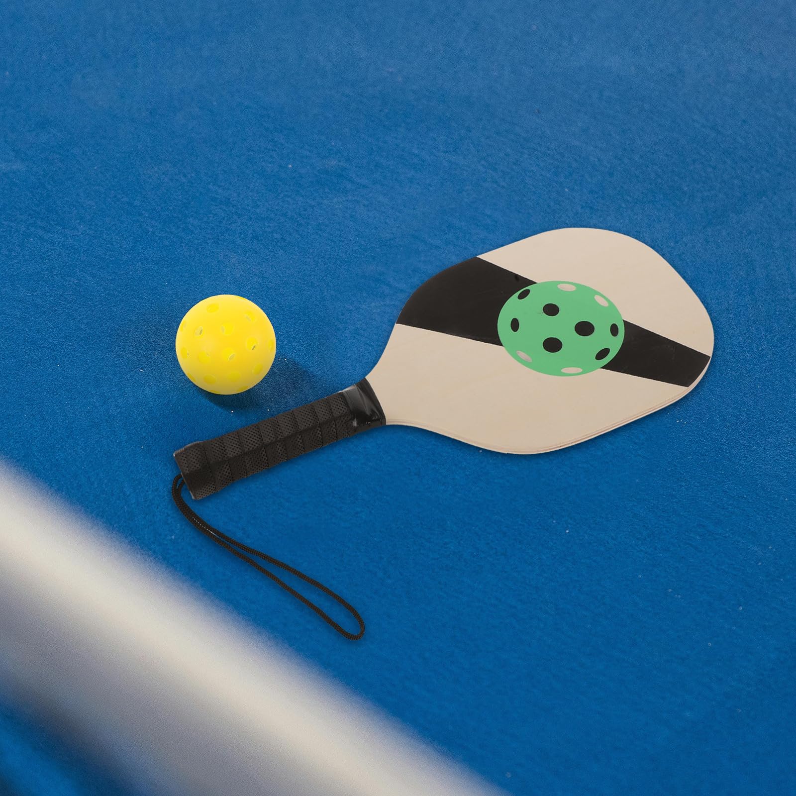 Set de Pickleball Paletas y Bolas, Madera y PE para Principiantes