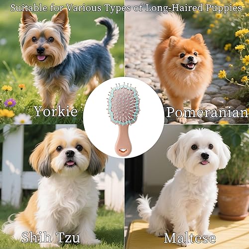 Miniatura 6 de Gentle Cloud - Cepillo de cojín de aire para perros pequeños con caja de regalo, apto para Yorkie, Shih Tzu, Pomerania, Maltipoo, maltés, caniche de