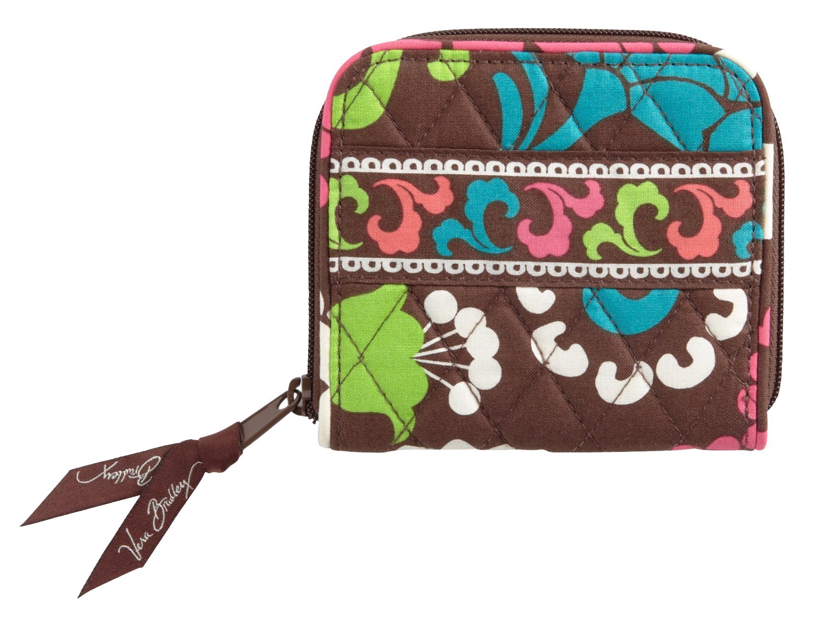 Vera Bradley Compact Zip Around Wallet in Lola