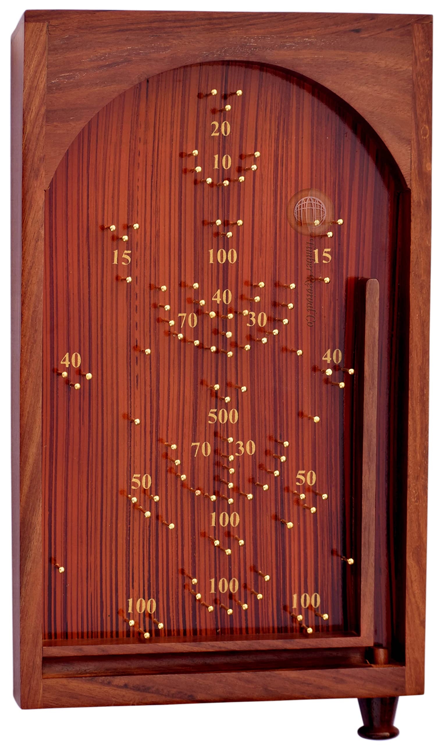 Timber Revival Co Indian Rosewood/Sheesham Wood Handmade Tabletop Bagatelle Pinball Game oTraditional | Gifts and Exclusive Childrens Toys (Medium) (B09NH7LKJK) Amazon Price History, Amazon Price Tracker