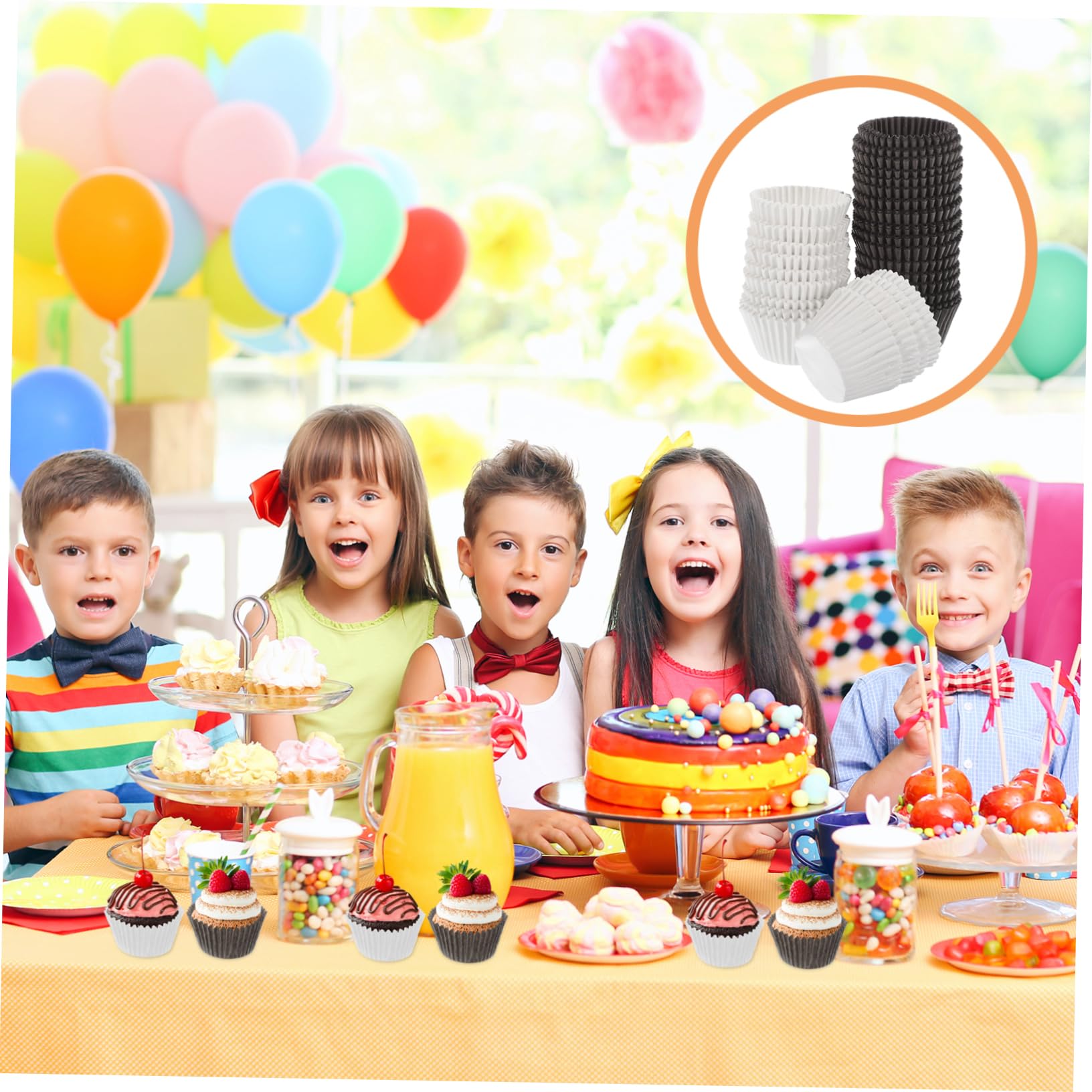 Moldes de Papel Resistentes Textura Confiable 1000 Piezas para Muffins y Cupcakes Ideales para Dulces y Postres en Baby Showers y Aniversarios
