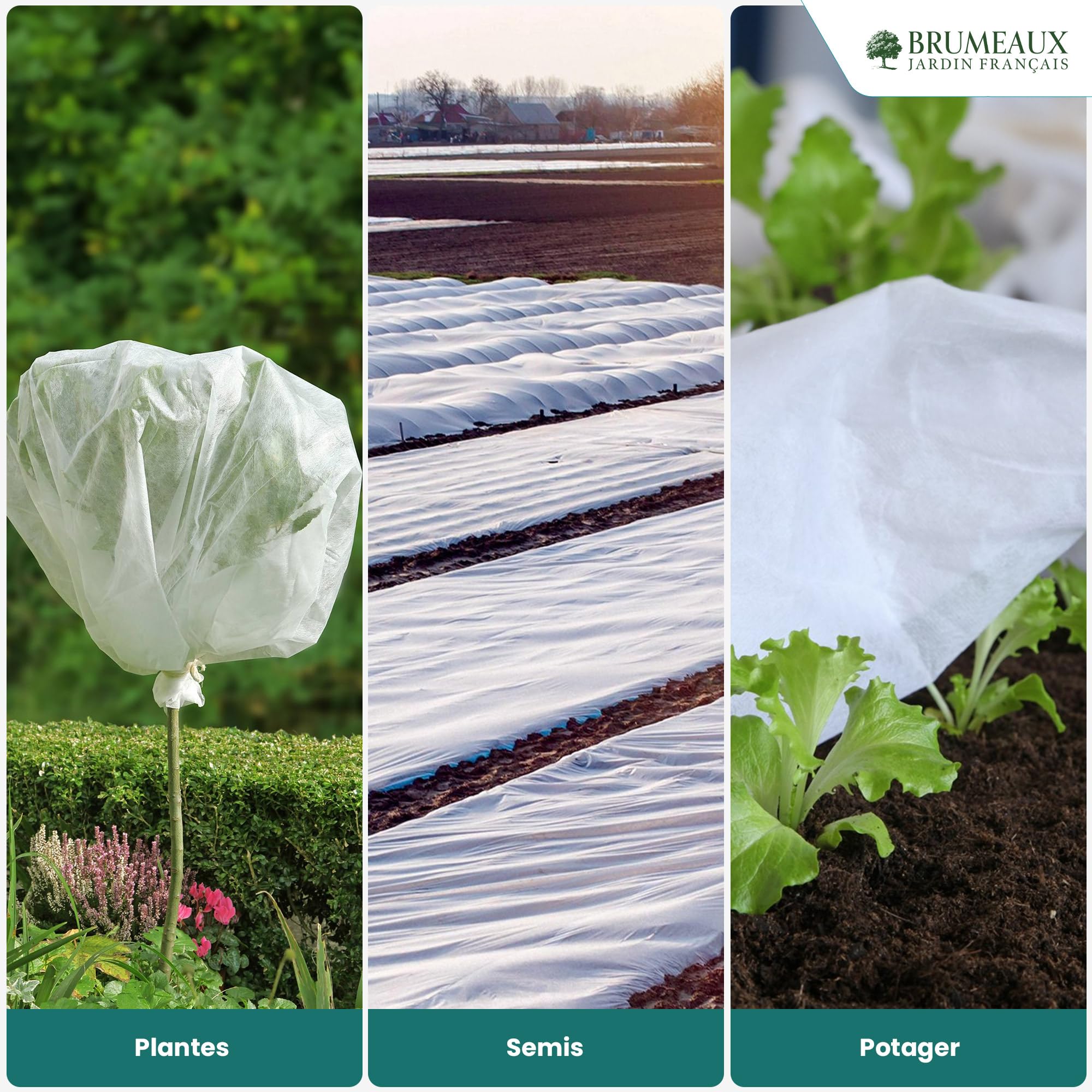 Housses De Protection Pour Plantes , Voile Hivernage Rouleau 15m X