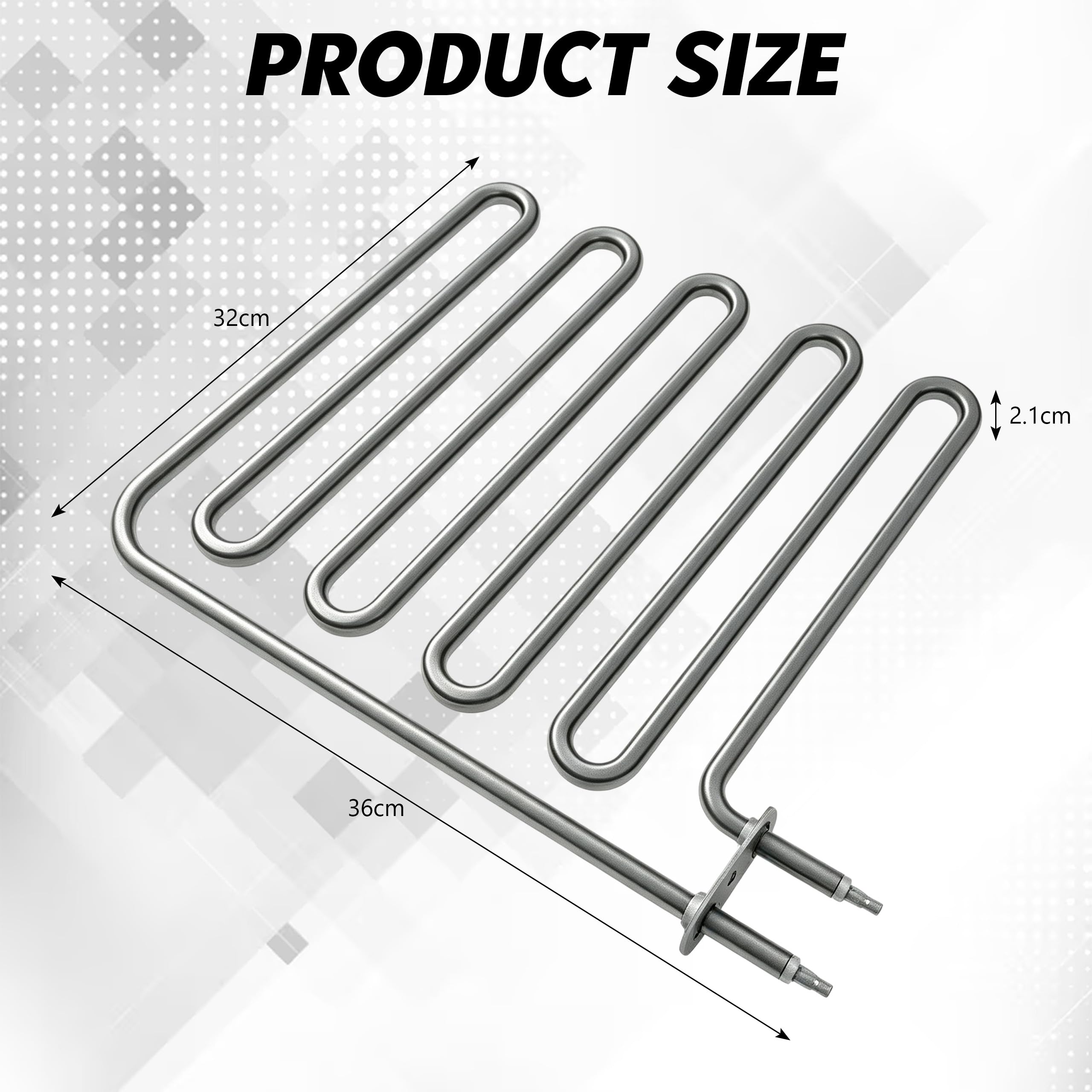 220V 2670W Heizelement für Saunaofen, Heizspirale Räucherofen