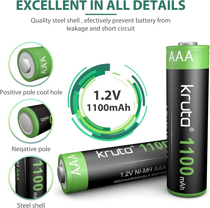 Batería Recargable Ni-MH AAA 1100mAh 1.2V para Luces Solares miniatura 3