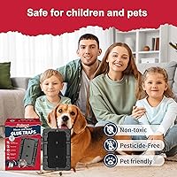 Vista 7 de Glue Mouse Traps Indoor for Home -12 Pack Sticky MouseTraps Indoor for Safe Home Pest Control. Pre-Scented, Non-Toxic Glue Boards for Mice, Mouse &
