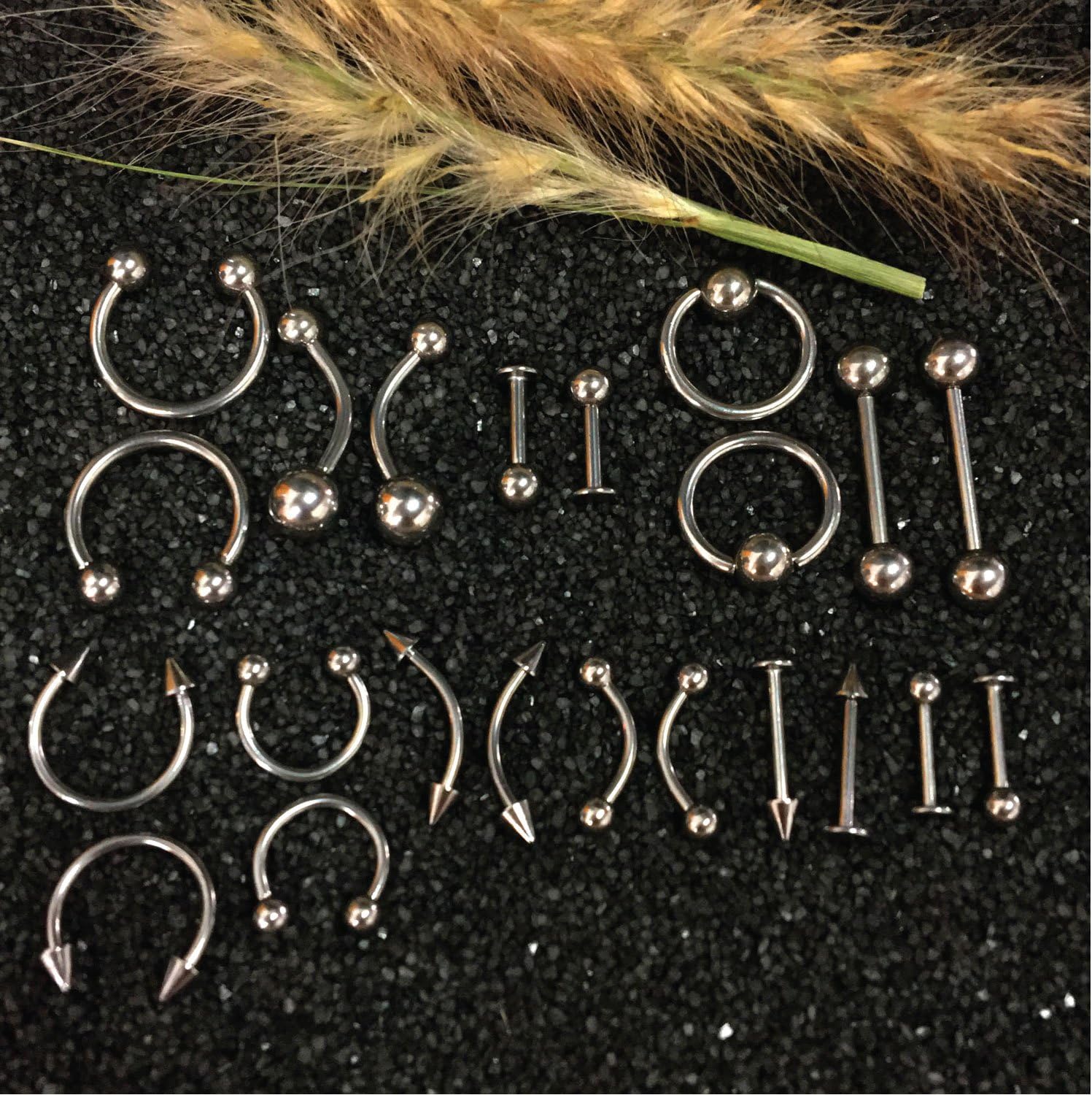 BodyJ4You 158PC Body Piercing Kit Aftercare Saline Cleanser Bump Removal | Belly Ring Nose Septum Tragus Ear Cartilage Industrial | Horseshoe Ring Hoop Barbell Stud Spike | 14G 16G 18G 20G | RANDOM Mi