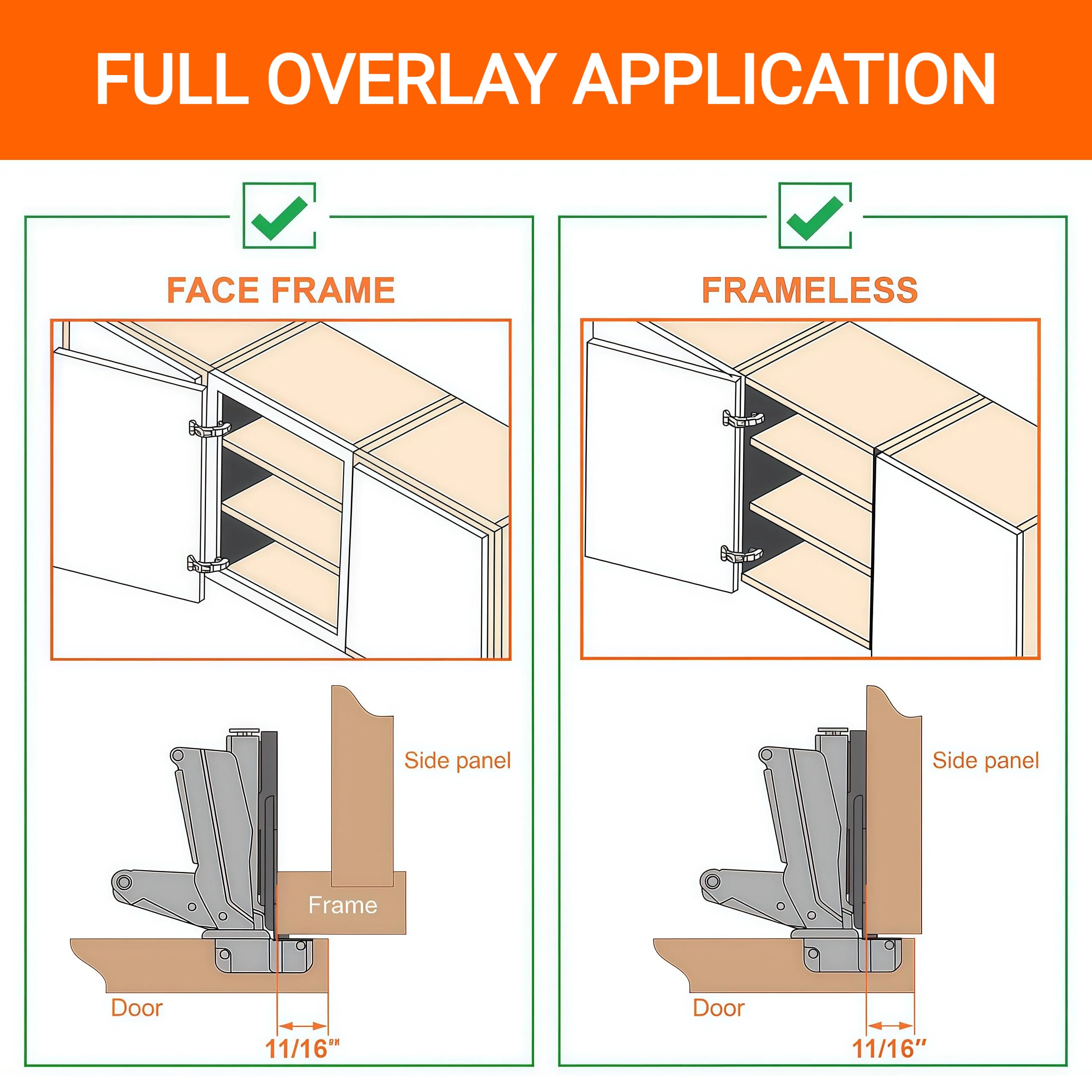 2-Pack 165 Degree Lazy Susan Hinges 50% Faster Install — Amazon image 5