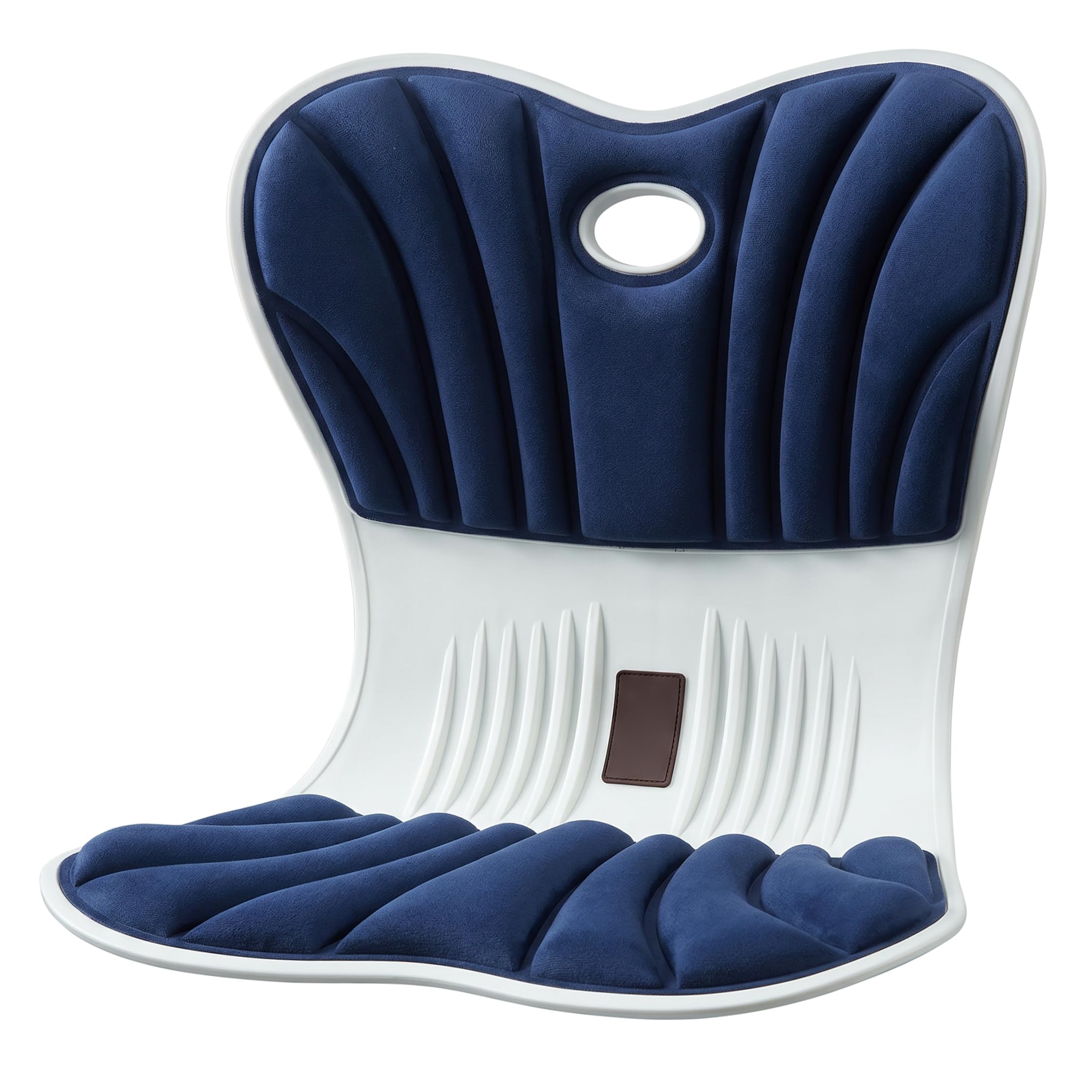 Tsawntd Lumbar Support for Office Chair Ergonomic Seat Cushion with High-Density Memory Foam Seat for Adults, Blue chair lumbar support back for