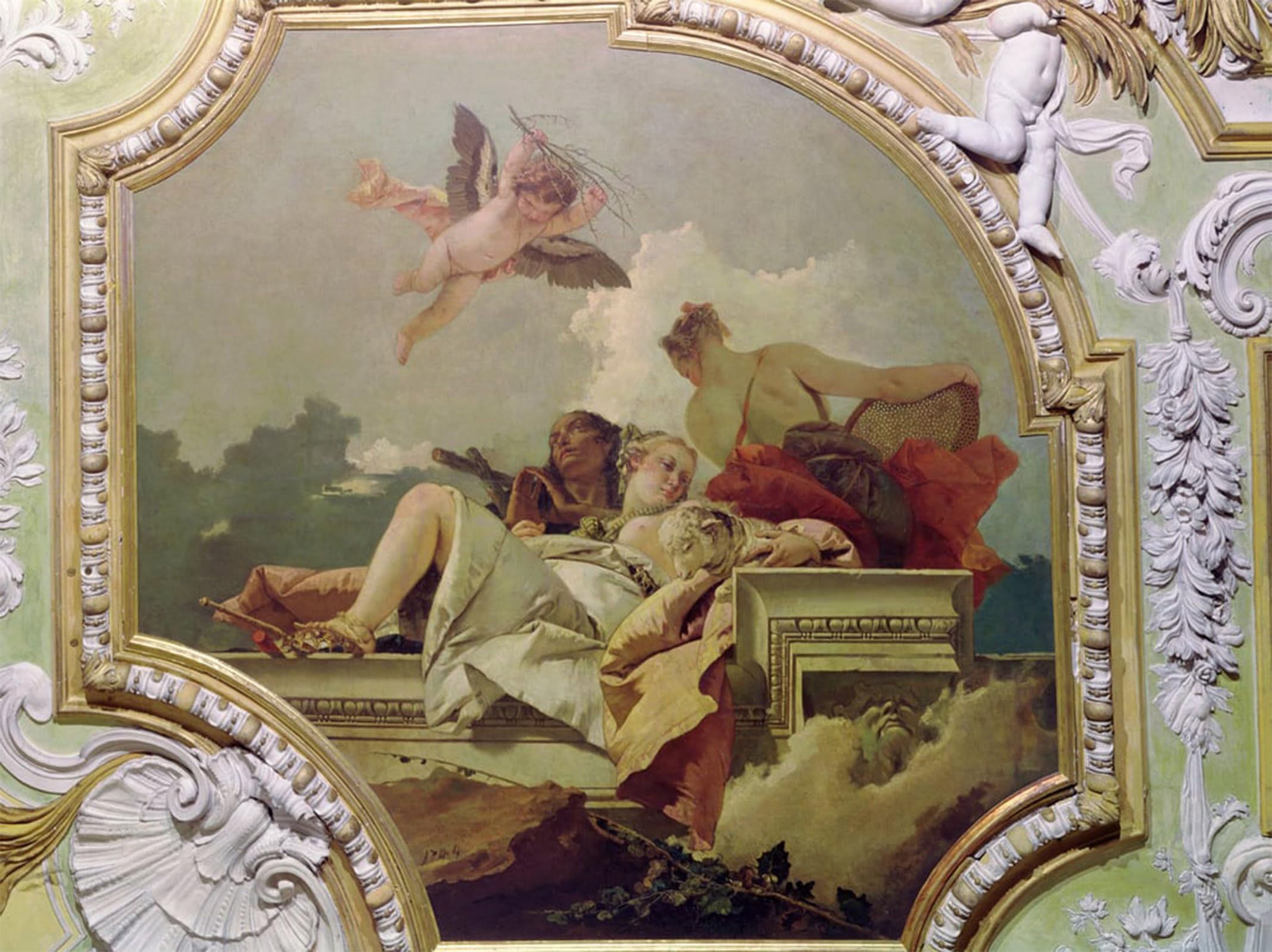 POSTERIIk Vintage Print Pop Art Landscape Artwork Humility Indulgence and Truth by Battista Tiepolo Art Prints for Office Home Decor 60x90cm