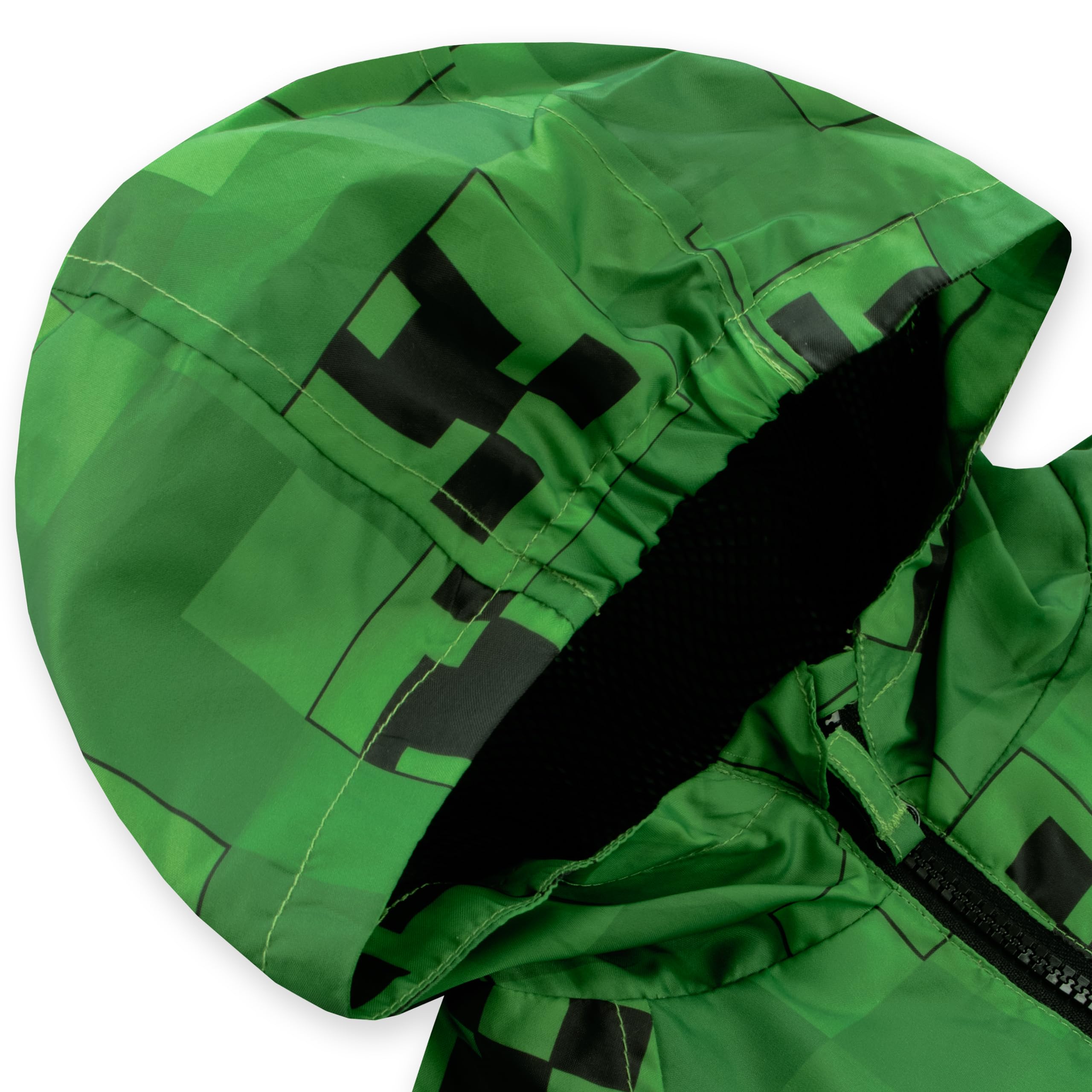 Minecraft Manteau Garcon Imperméable Enfant Creeper Veste
