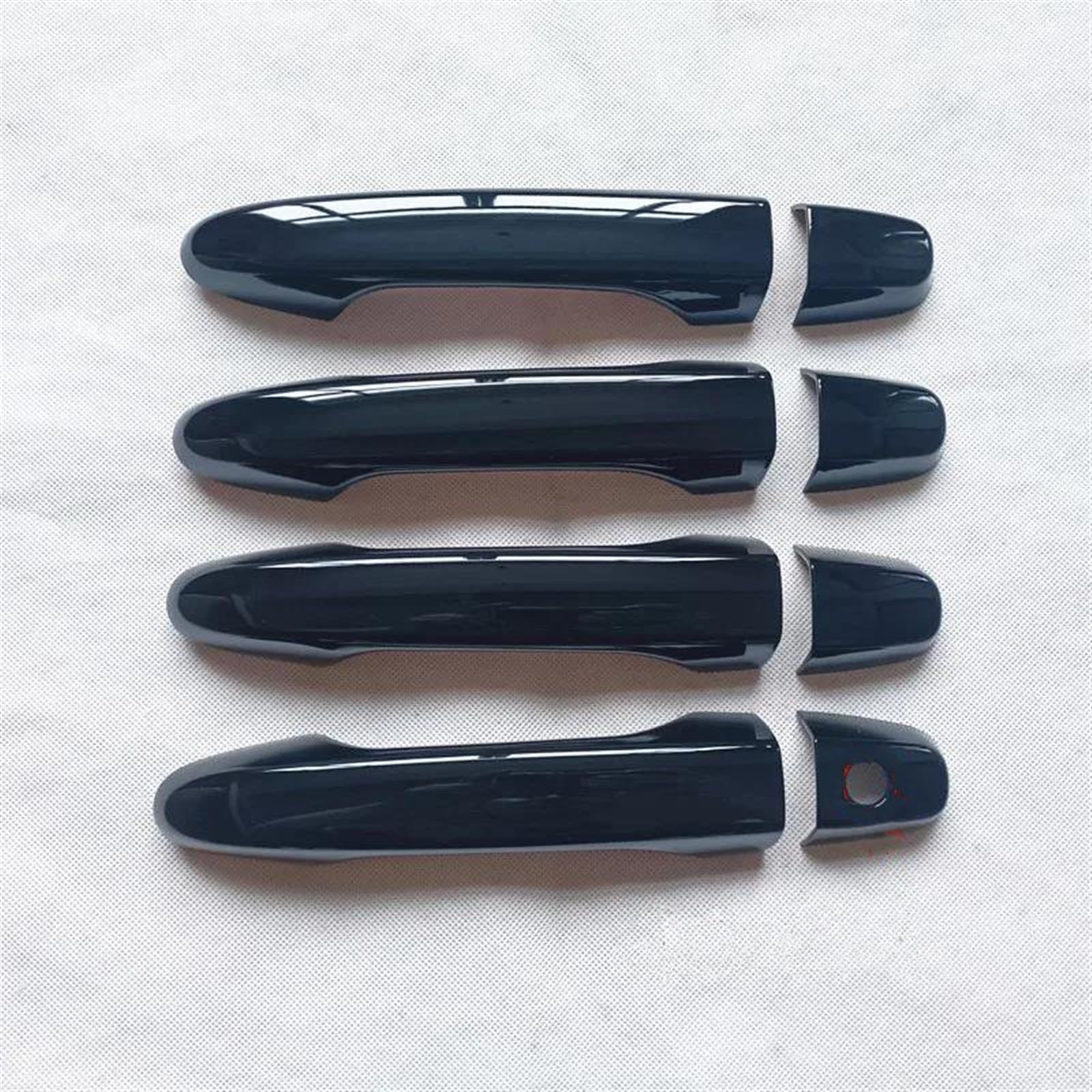 CSSPDM Gloss Black Car Exterior Door Handle Grab Cover Trim Sticker Styling for Civic 9 9th 2012 2013 2014 2015(B)