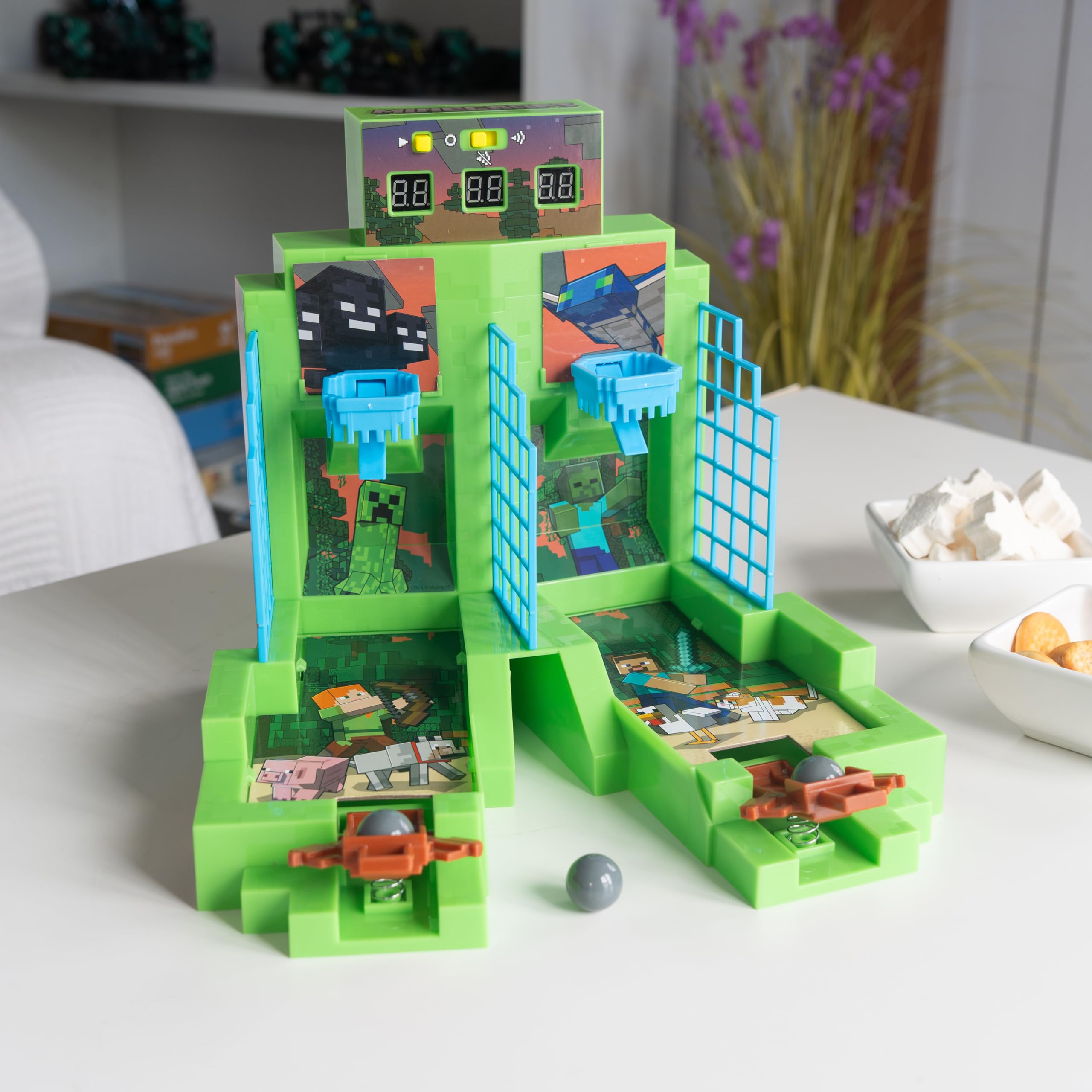 Menkind Ambassador x Minecraft - Overworld - Core Series - Arcade Basketball Table Game, Multicolor - Image 2