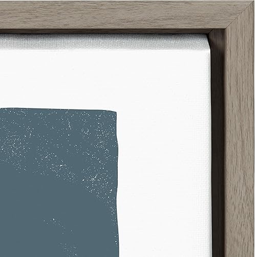 Miniatura 5 de Kate and Laurel Sylvie The Leap - Lienzo enmarcado para pared, diseño de Rocket Jack, 18 x 24 pulgadas, gris, arte costero elegante para pared