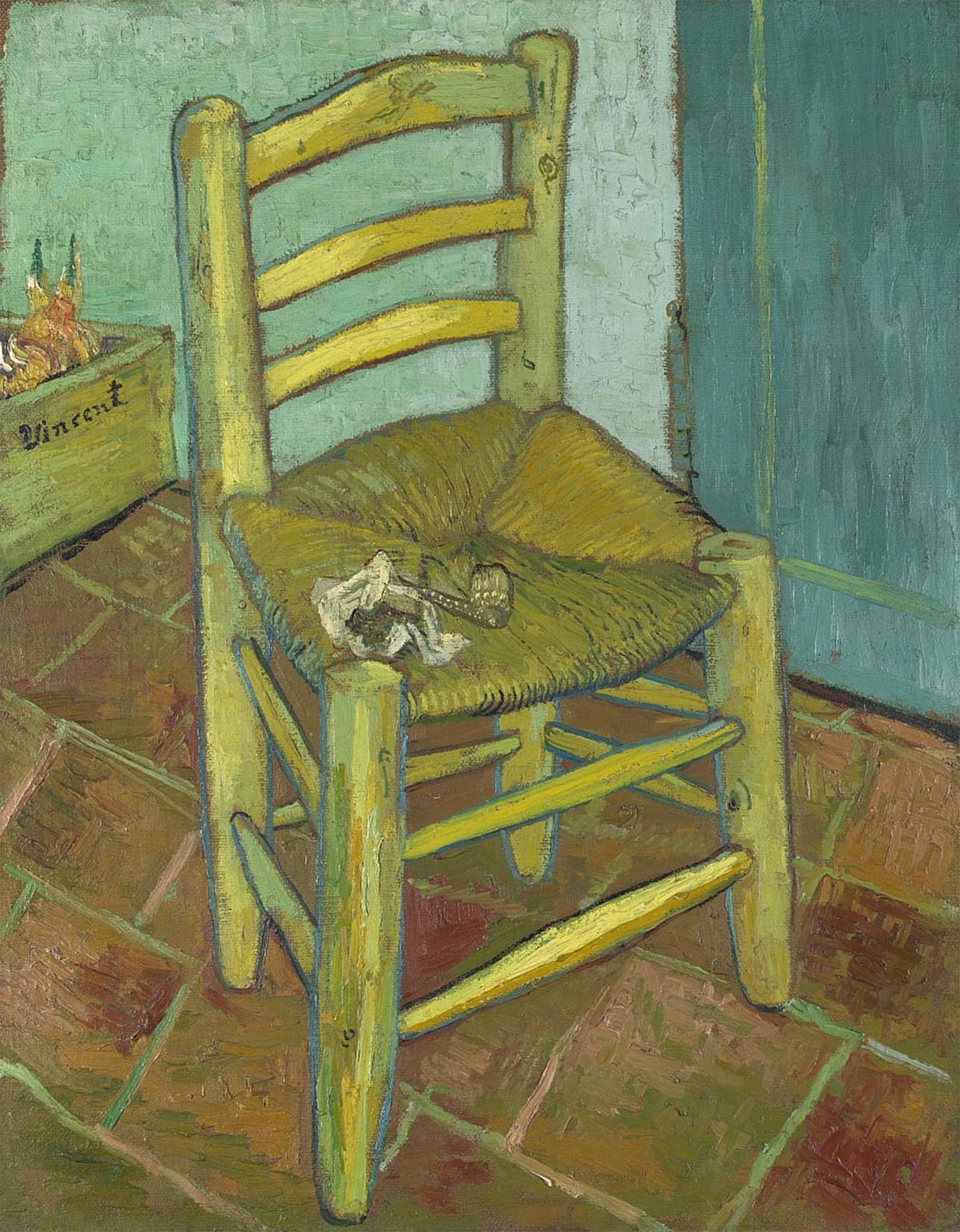 POSTERIIk Vintage Art Print Images Pictures Print Chair by the Window by August Macke Modern Colour Posters for Office Home Decor 60x90cm