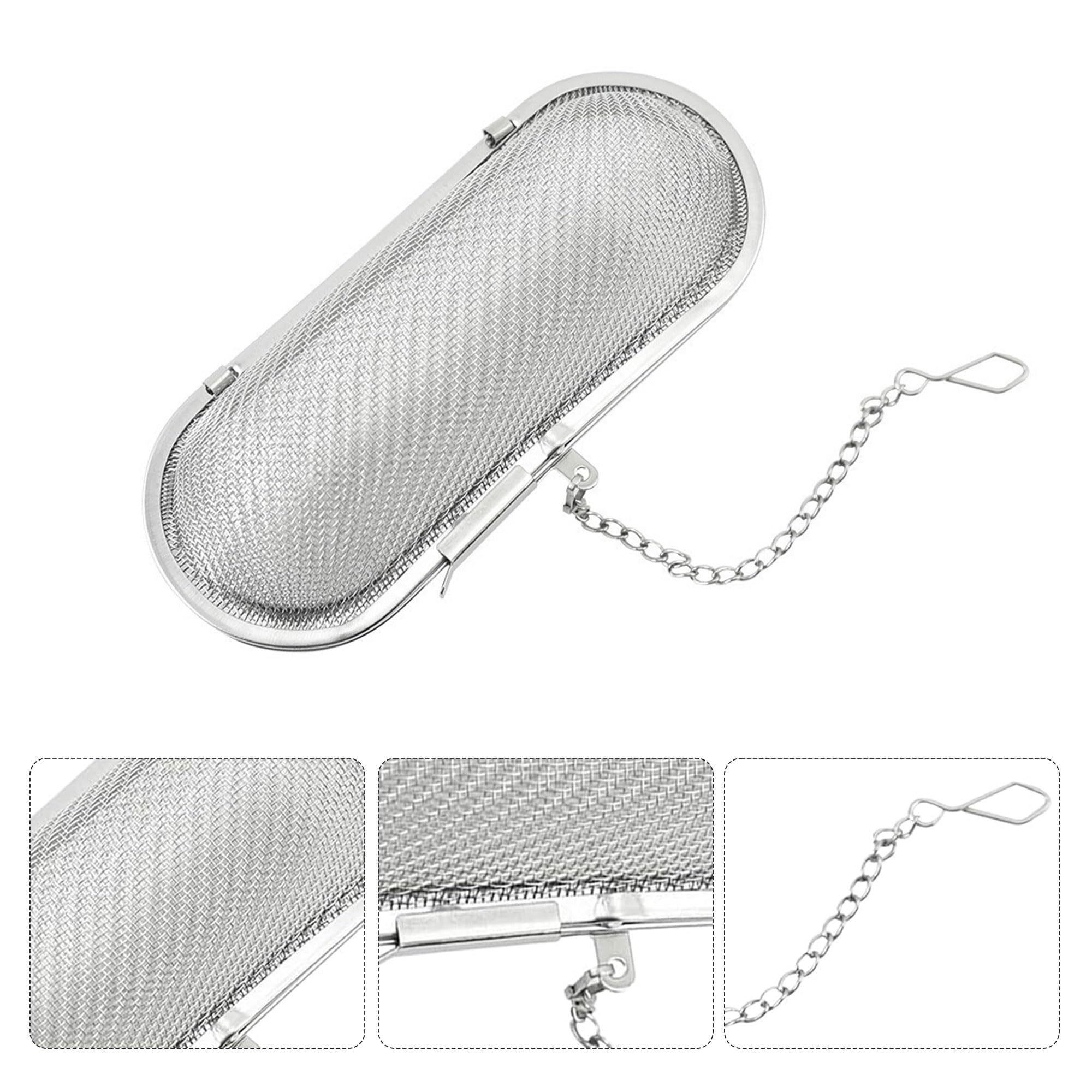 2 filtros de té, coladores de especias, de acero inoxidable, reutilizables, colador de especias y especias para preparar té en casa, restauración y cocina