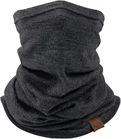 100% lã merino polaina de pescoço máscara facial de esqui cachecol aquecedor de pescoço para homens e mulheres todos os climas