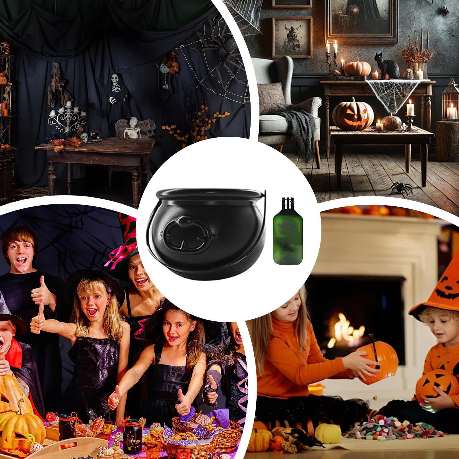 Calderone Decorazioni per Tavolo di Halloween | Decorazione Per Casa Cucina Ufficio Aula Estiva Interno Esterno