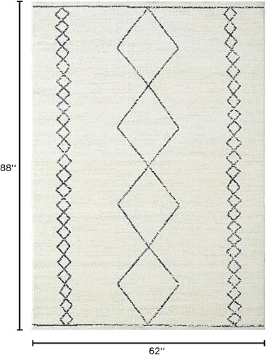 Miniatura 2 de LUXE WEAVERS Daphnes - Alfombra geométrica marroquí bohemia de 5 x 7 pulgadas