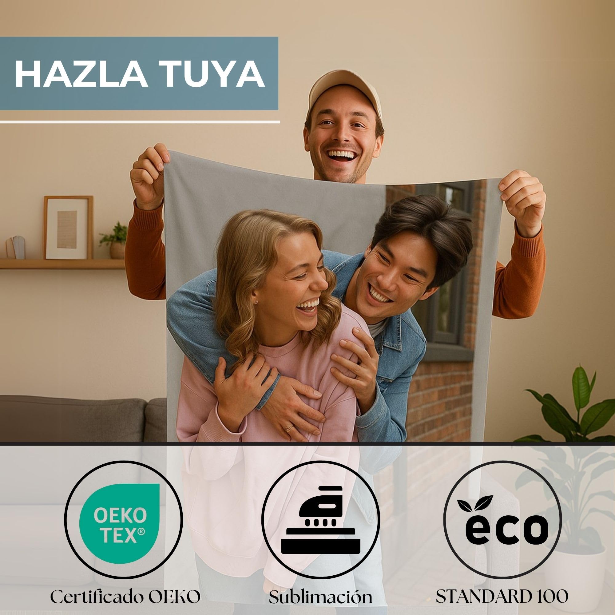 Toalla Personalizada Playa Algodón. Toallas baño personalizadas. Toalla Playa Grande. Regalos Personalizados para Mujer Personalizados con Foto. Toallas Personalizadas de baño. 90x180 PREMIUM GRUESA