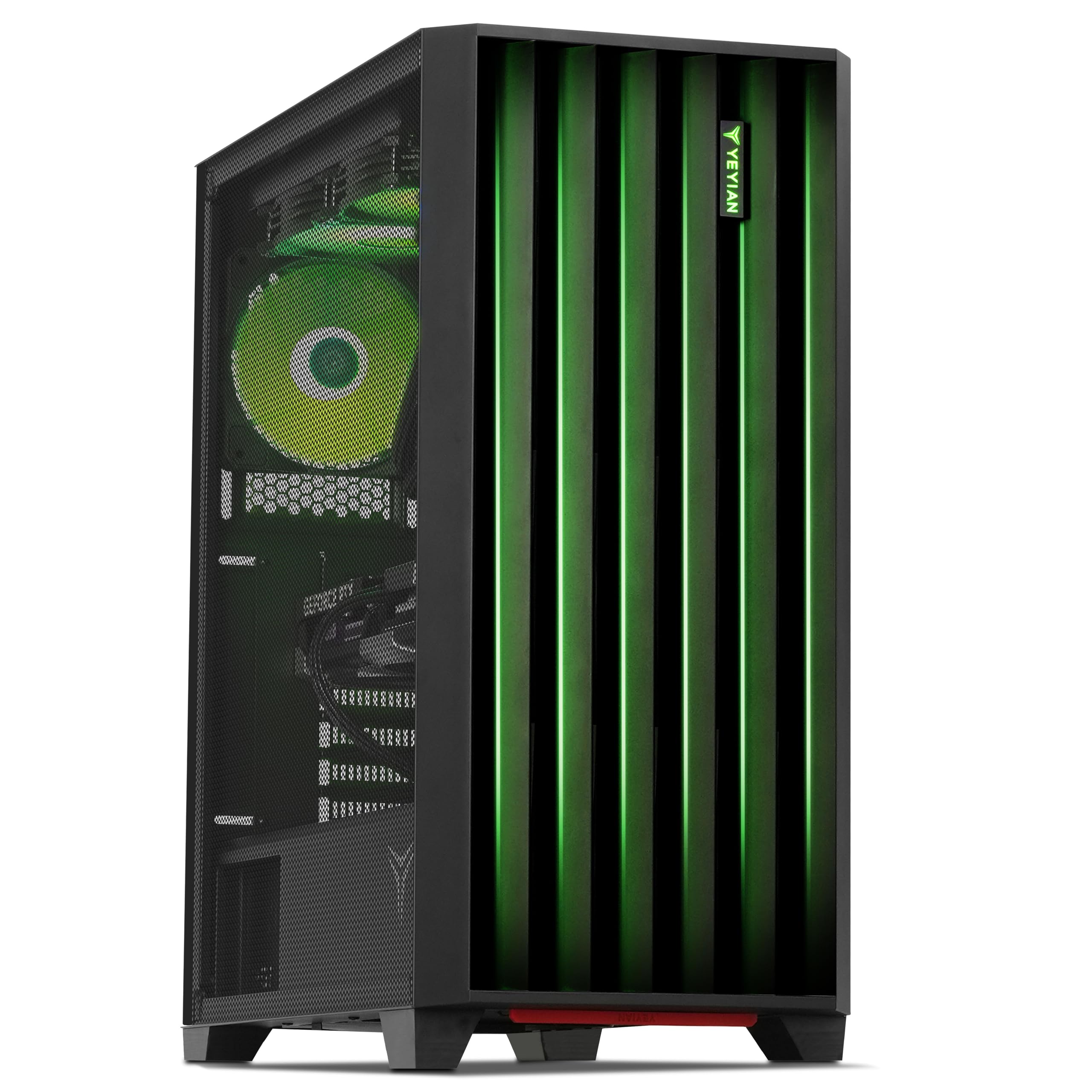 YEYIAN Gaming PC. AMD Ryzen 7 9800X3D 5.2GHz, RTX 5080 16GB GDDR7, 240mm AIO, 32GB DDR5 RGB, 2TB NVMe, B650 Motherboard,1000W PSU,Windows 11 Home. Model YPA-PM980DC-5801U
