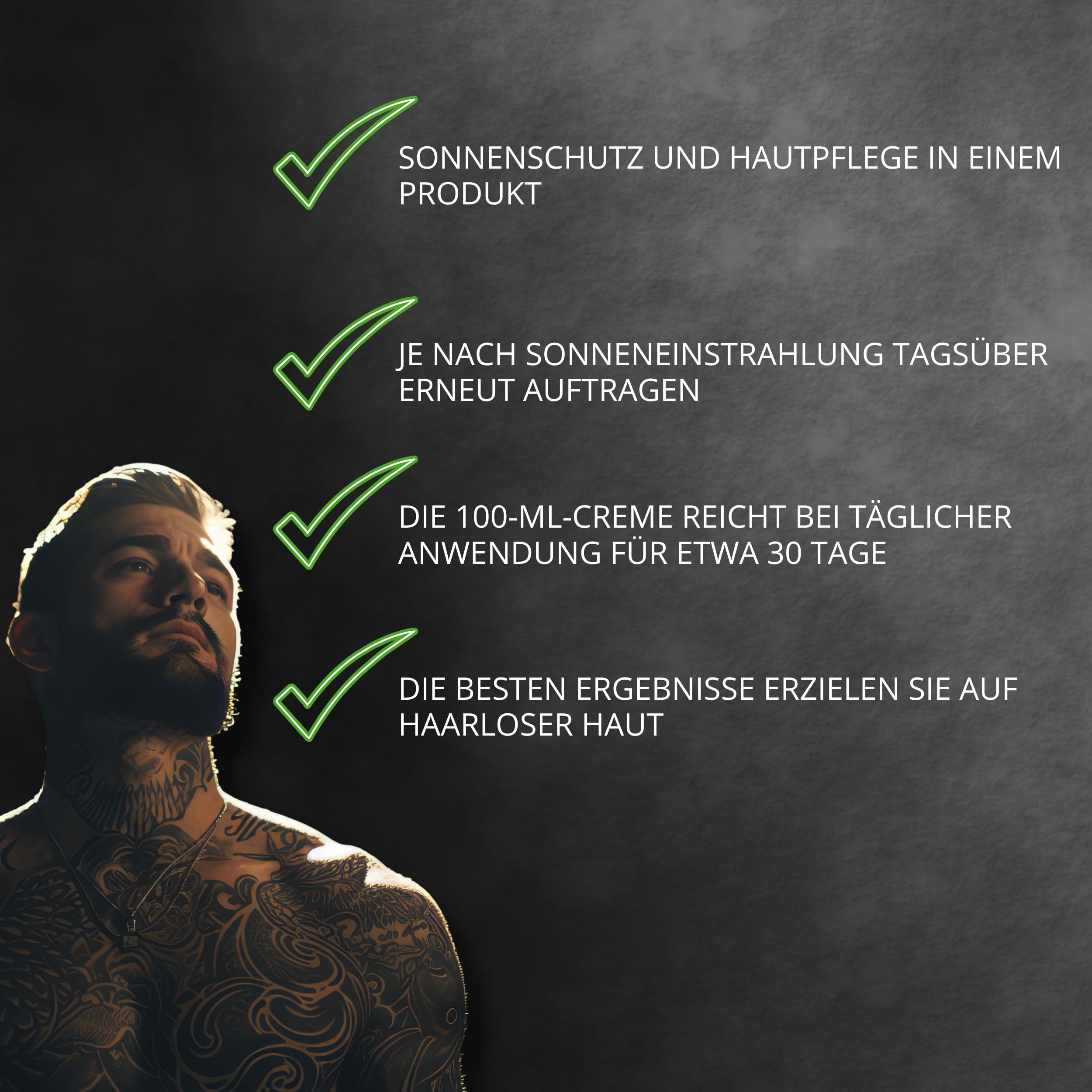 Balsam ochronny do wytatuowanej skóry, 100 ml, pielęgnujący balsam do skóry z filtrem SPF50+, balsam do tatuażu