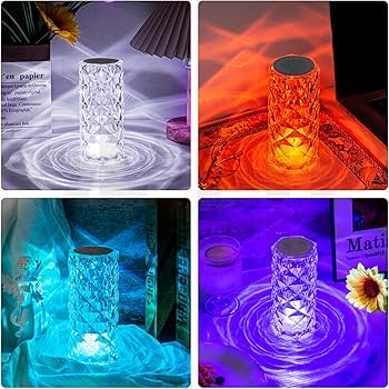 LEDクリスタル風ランプ 2個セット Amazon.co.jp : Feifanlife クリスタルランプ ベッドルームヘッド