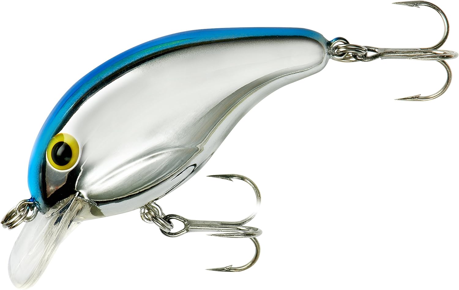 BANDIT LURES Crankbait Series 100 200 & 300 Bass Fishing Lures, Chrome Blue Back, Series 100 (Dives to 5') (BDT132)