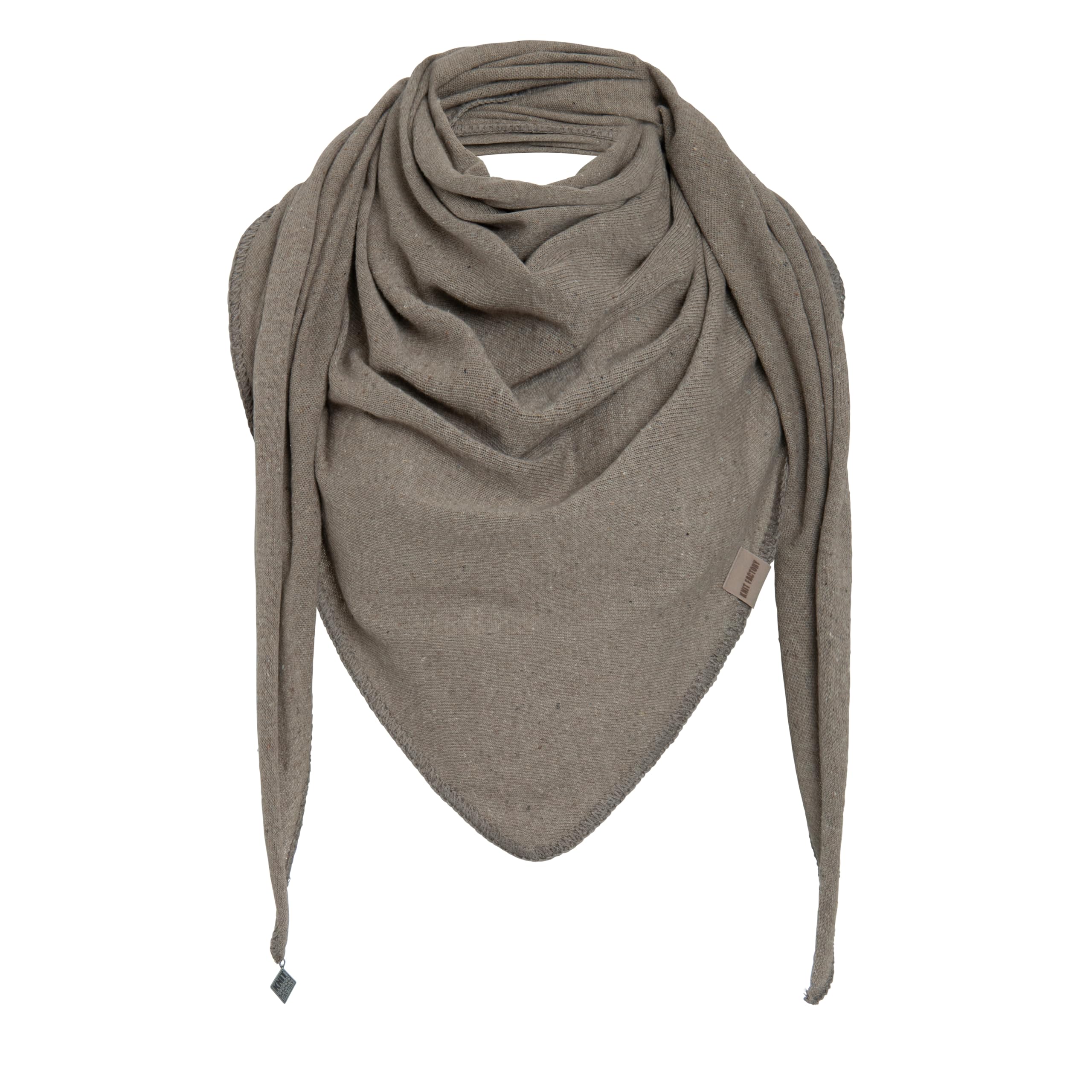 KNIT FACTORY - Iris Dreieckstuch - Tuch Schal für Damen - Umschlagtuch - Für Frühling und Sommer - 92% Recycelte Baumwolle