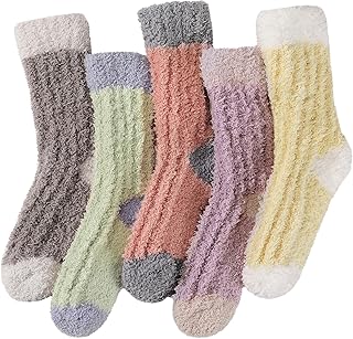 Tavaleu Fuzzy Socks for Women, Fluffy Socks Women, Winter Cozy Sock, Warm Slipper Home