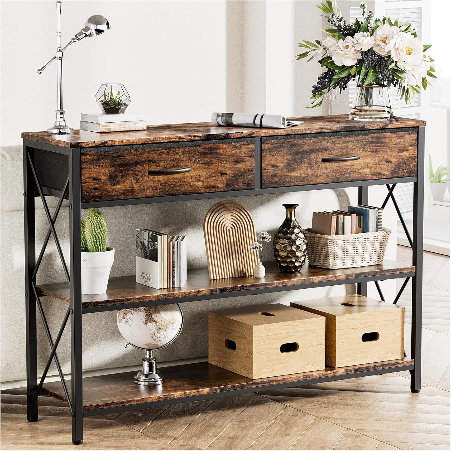 SIMPLE ESPACIO Credenza,100CM Credenza Recibidor,Credenza con Cajones