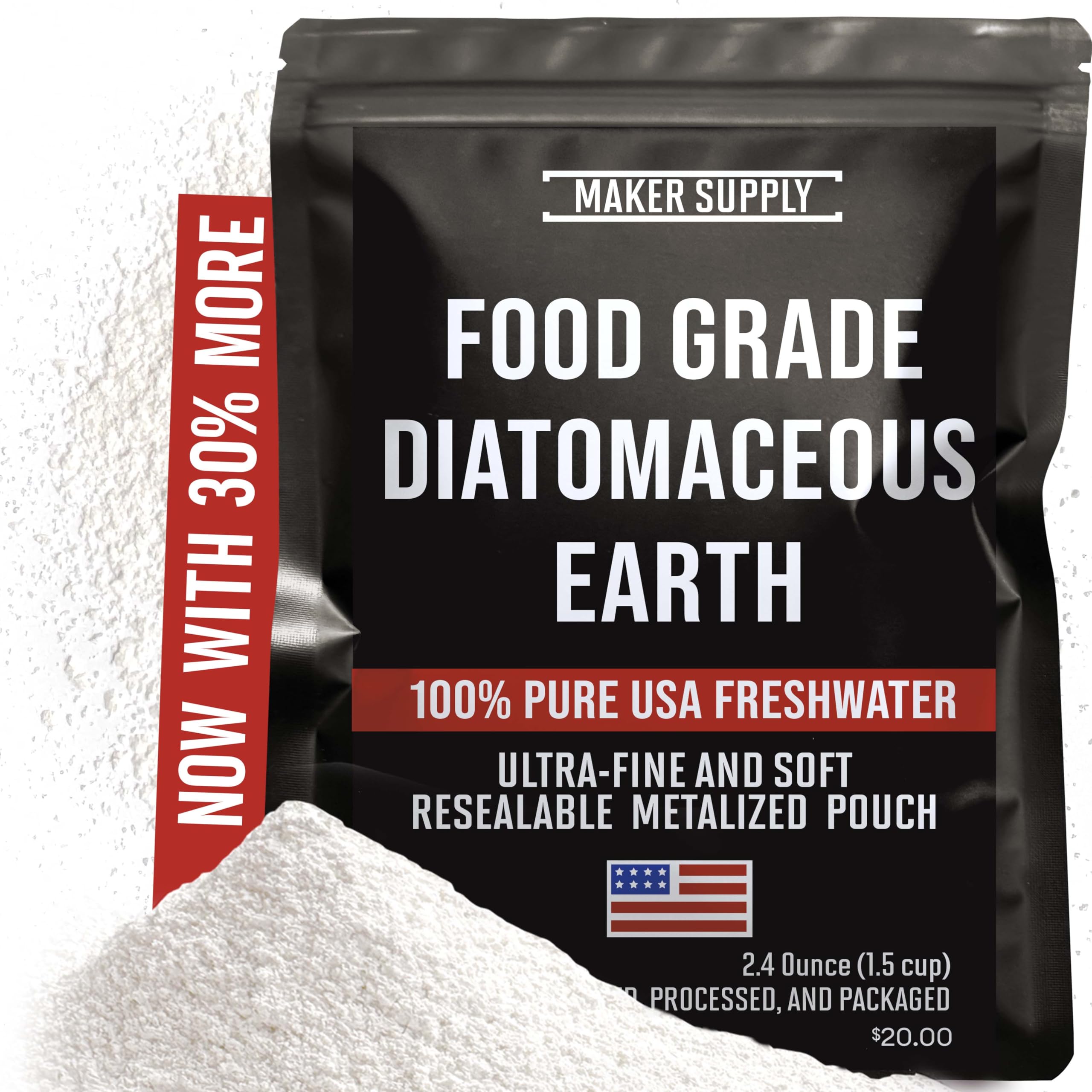 Amazon.com: Food Grade Diatomaceous Earth Powder – 2.4 oz | Ultra