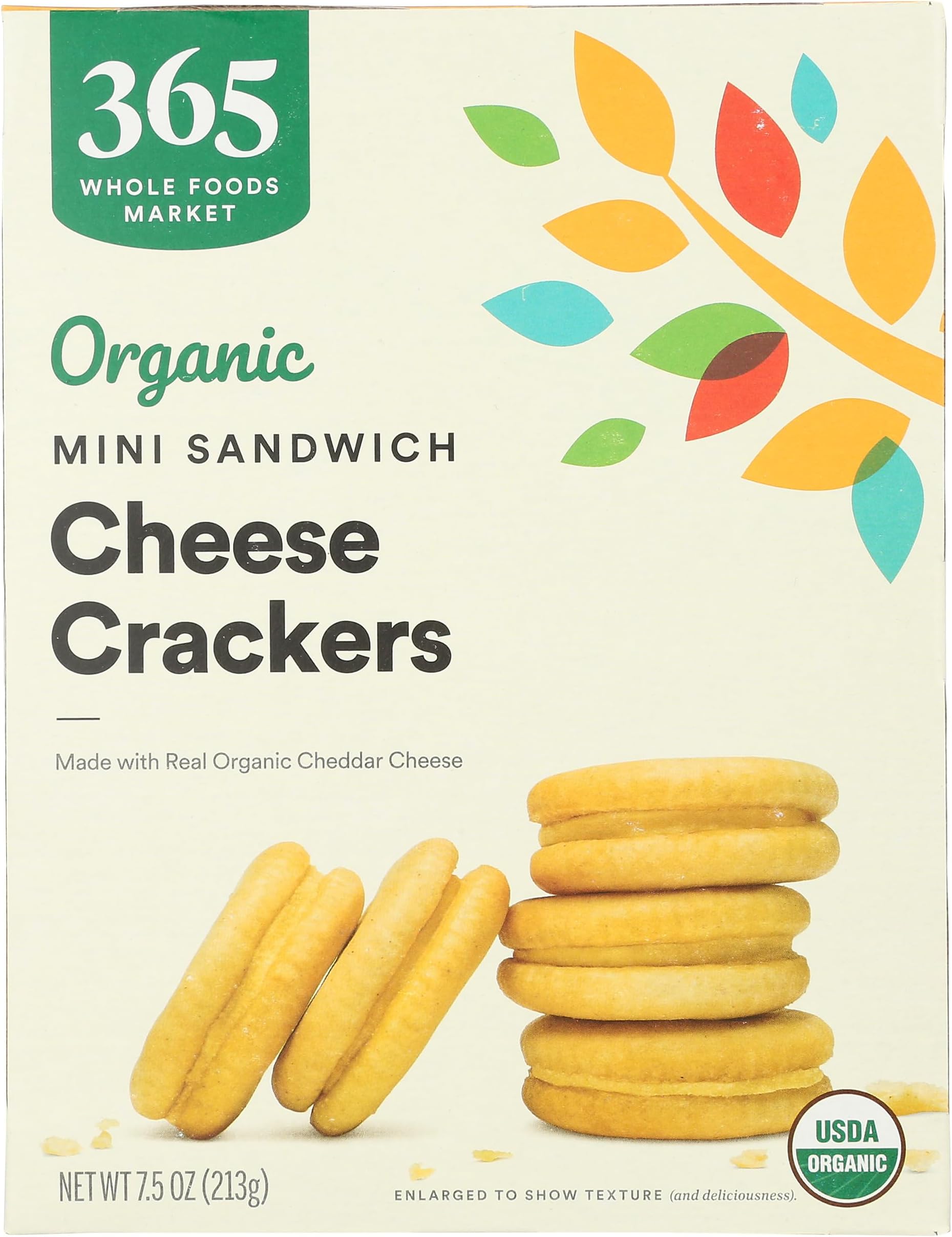 Organic Mini Cheese Sandwich Crackers, 7.5 Ounce
