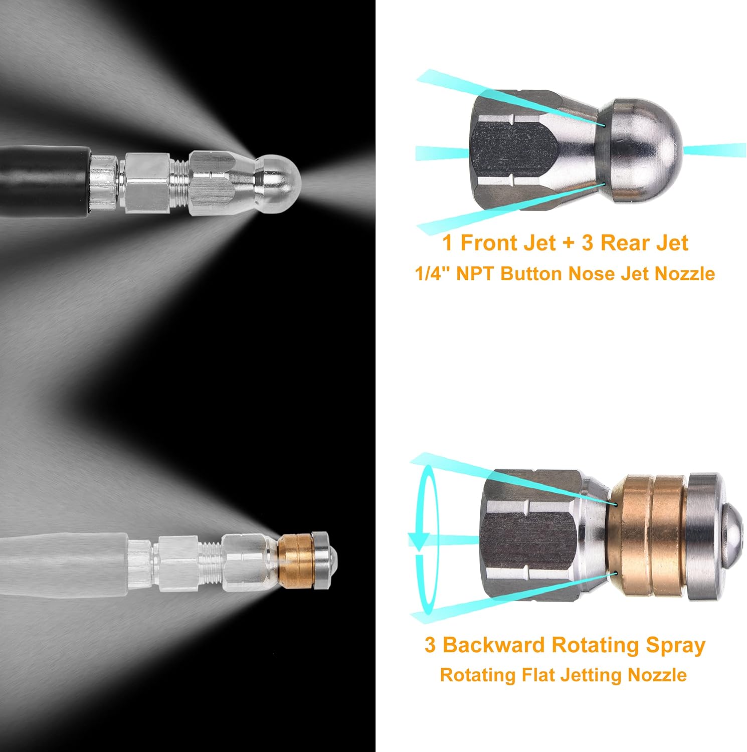 Buy RIDGE WASHER Sewer Jetter Kit for Pressure Washer, Sewer Jetter