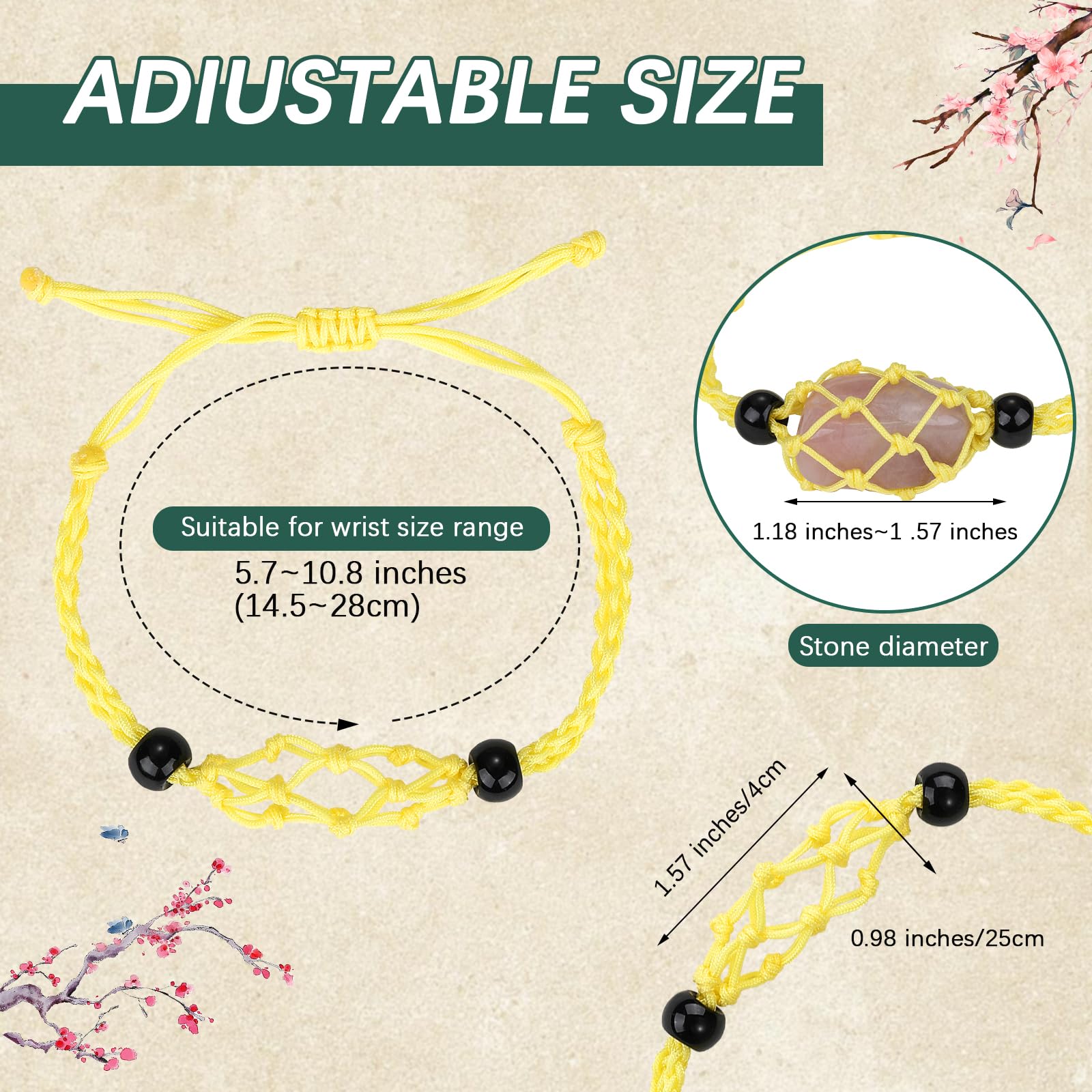 Supporto Per Braccialetti Pietra Vuoto Regolabile - Rosa Per Creazione Gioielli - Foto 9