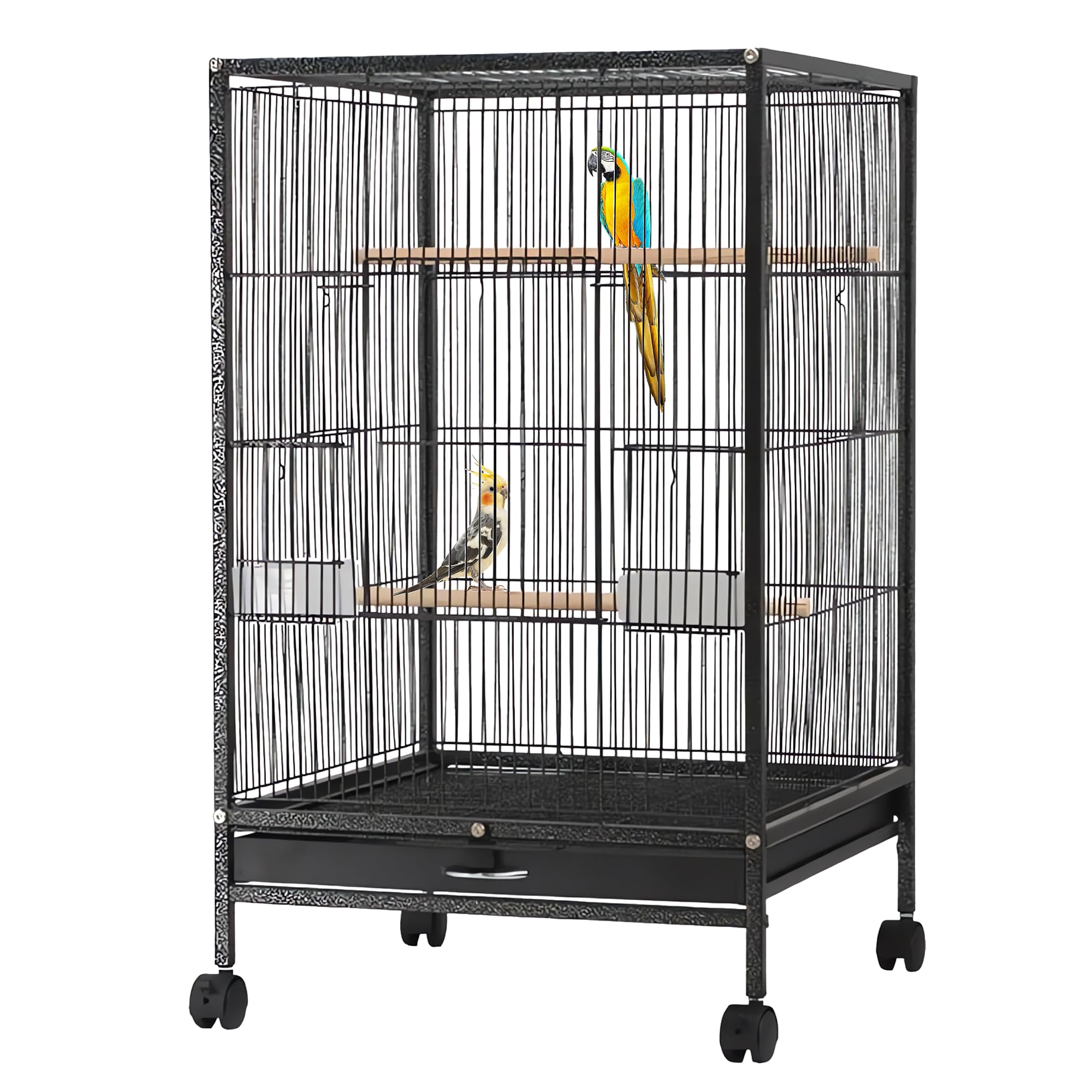 Buraq 30 Inch Large Bird Cage, Includes Rolling Stand, Parrot Cage for Home, Ideal Birds Cage for Various Species, Durable & Spacious Design Suitable for All Types of Birds (B0B12WFQL6) Amazon Price History, Amazon Price Tracker