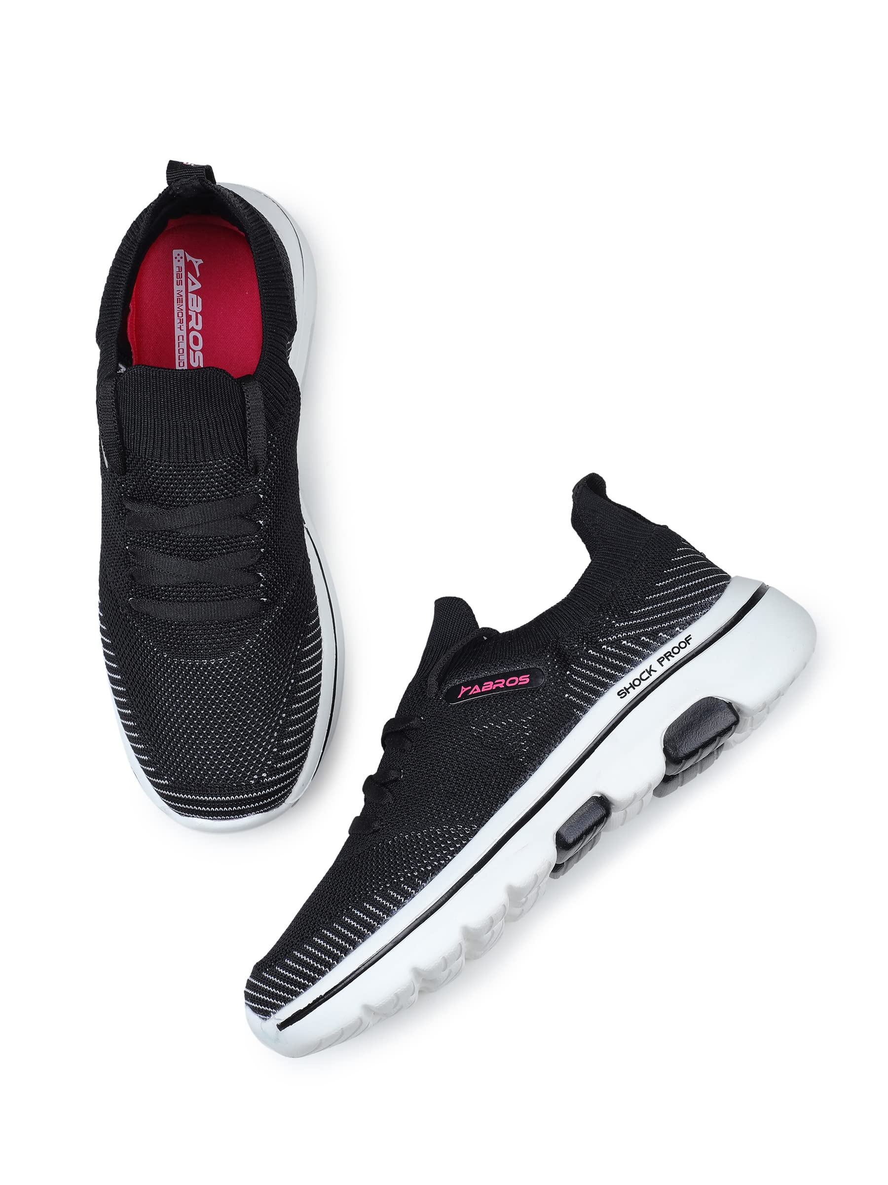 ABROS Womens Stella ASSL0148 Sports Shoes_Black/White_4UK (B0BVZG9K9N) Amazon Price History, Amazon Price Tracker