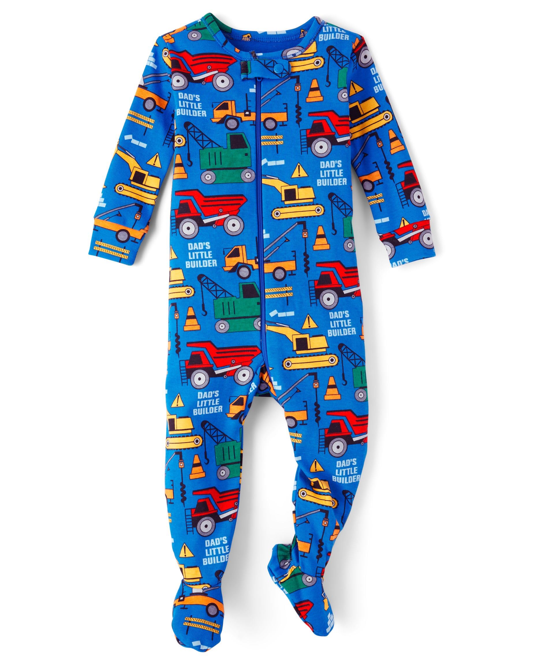 The Children'S Place Baby-Boys And Toddler Long Sleeve 100% Cotton Zip-Front One Piece Footed Pajamas
