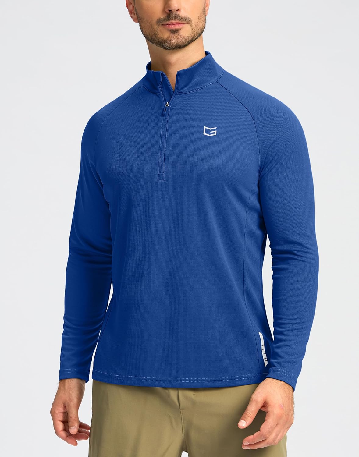G Gradual Men's Running Shirts Long Sleeve Athletic Shirt Lightweight Quick Dry Quarter Zip Pullover for Men Workout Gym Golf - Image 2