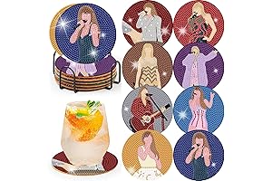 Pop Star Diamond Painting Coasters Kits for Adults and Kids